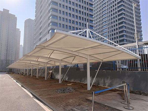 洪山檢驗檢疫局拉桿車棚